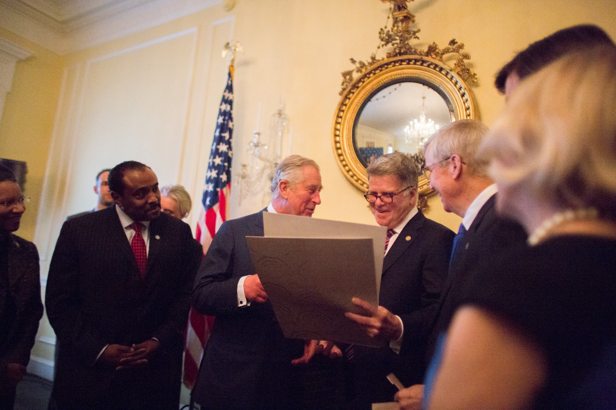 Photograph of David Ferriero and Prince Charles