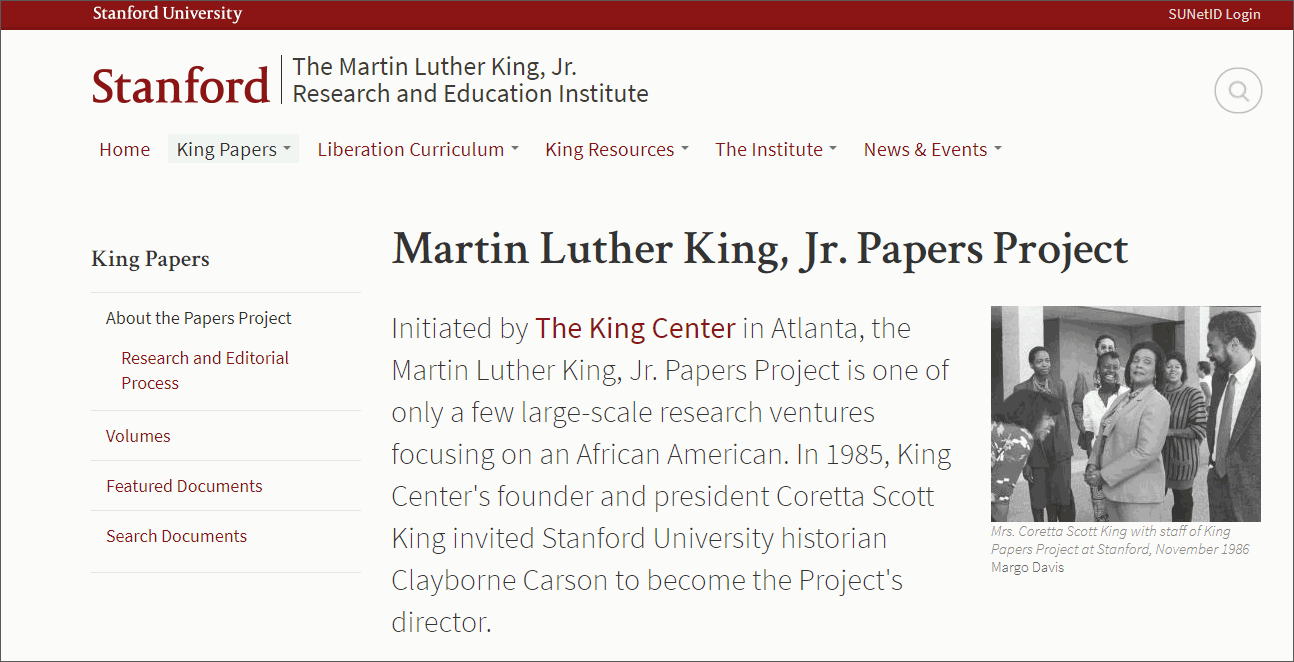 Martin Luther King, Jr. Papers Project